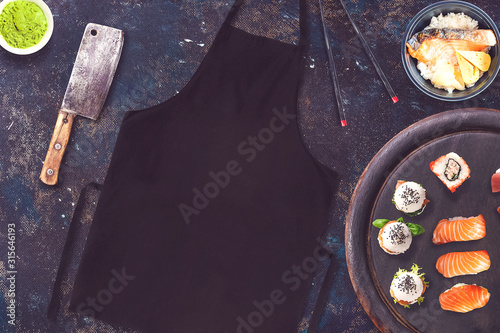 Sushibar mockup top view