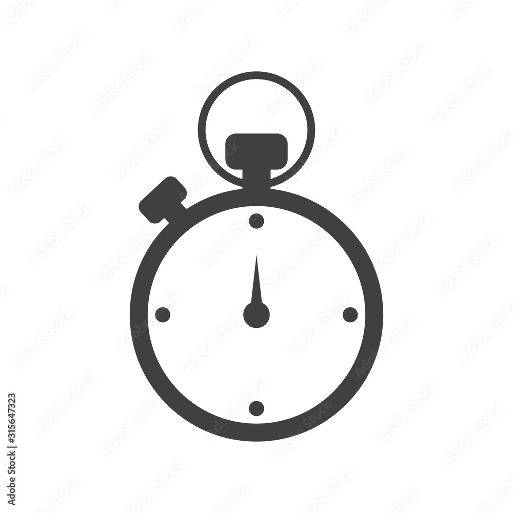 stopwatch - timer icon vector design template stopwatch - timer icon vector design template