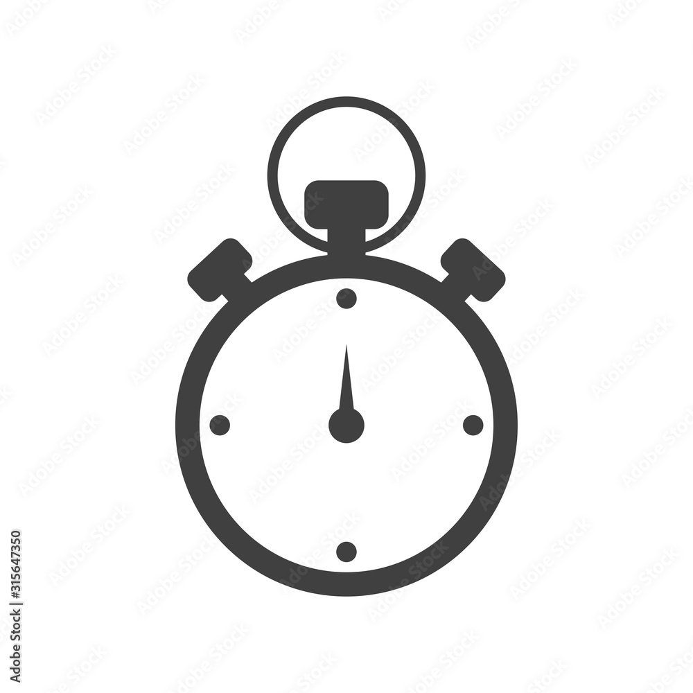 stopwatch - timer icon vector design template stopwatch - timer icon vector design template