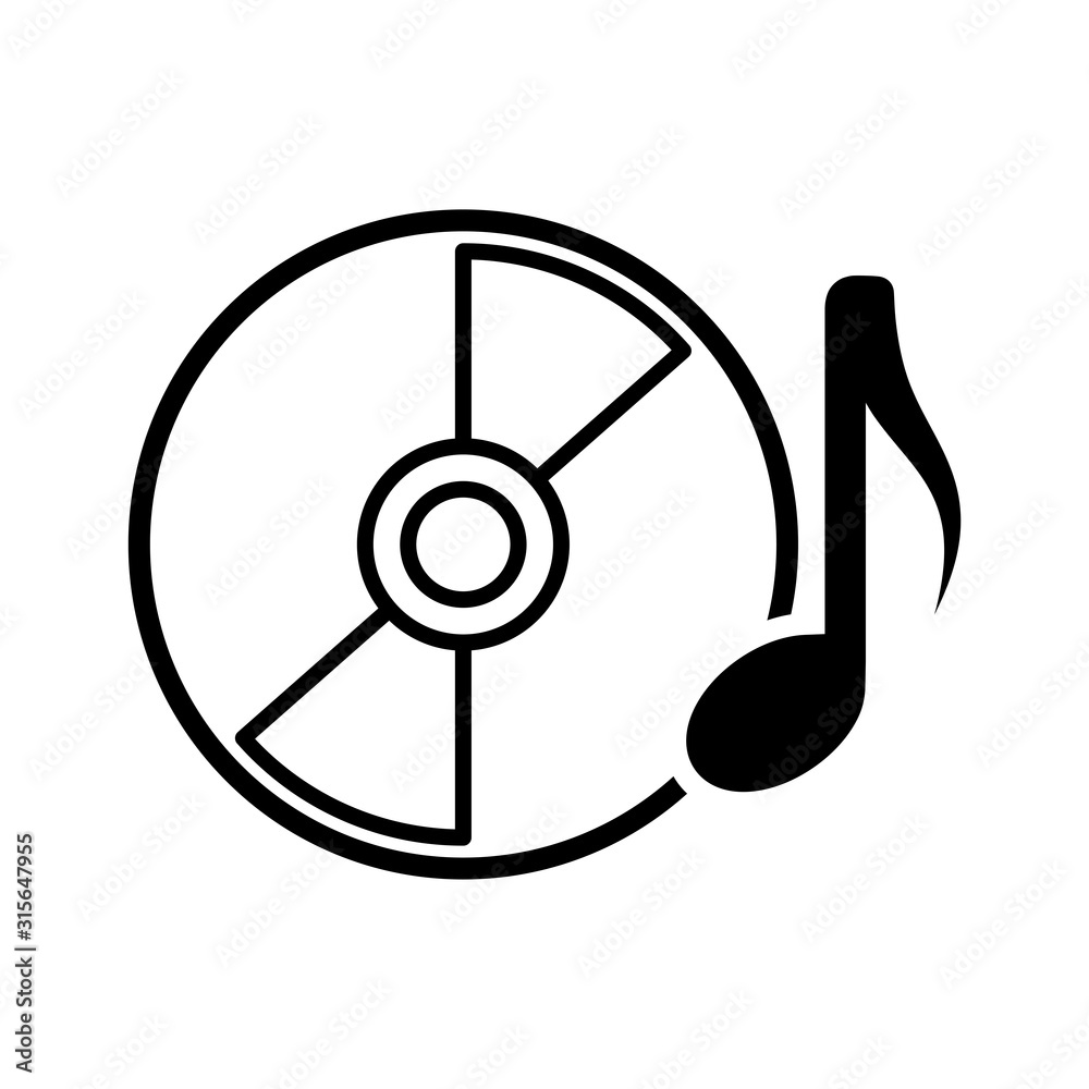 disk - compact disk icon vector design template disk - compact disk icon vector design template