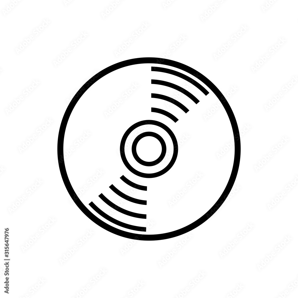 disk - compact disk icon vector design template disk - compact disk icon vector design template