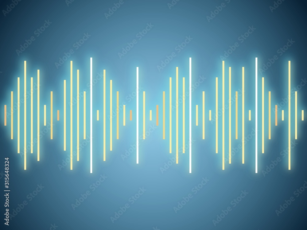 Music player sound waves