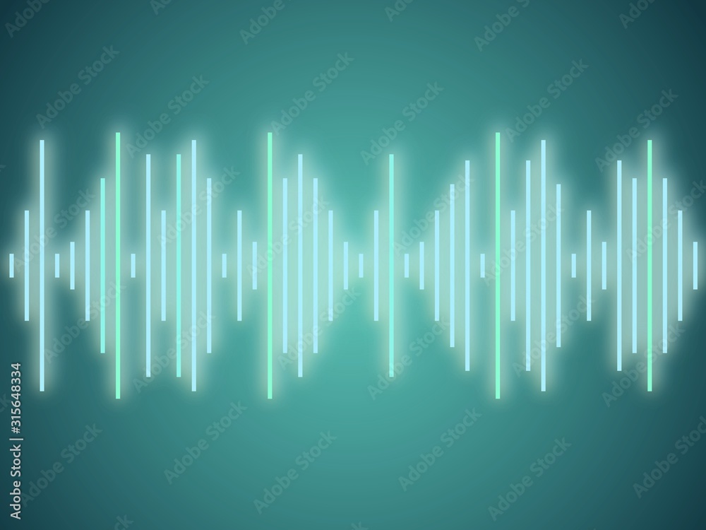 Sound wave digital graphics