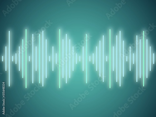 Sound wave digital graphics