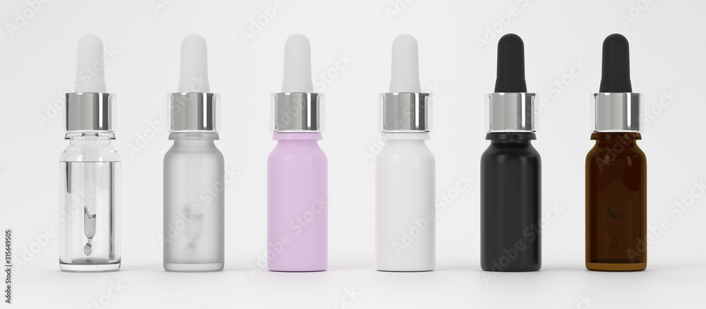 Glass dropper bottle mockup. Serum dropper botlle. Vape liquid in glass bottle. Glass dropper bottle mockup. Serum dropper botlle. Vape liquid in glass bottle.