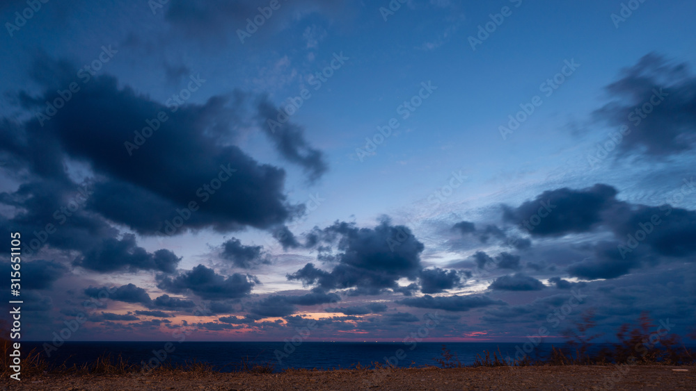 Beautiful cloudscape over Black sea