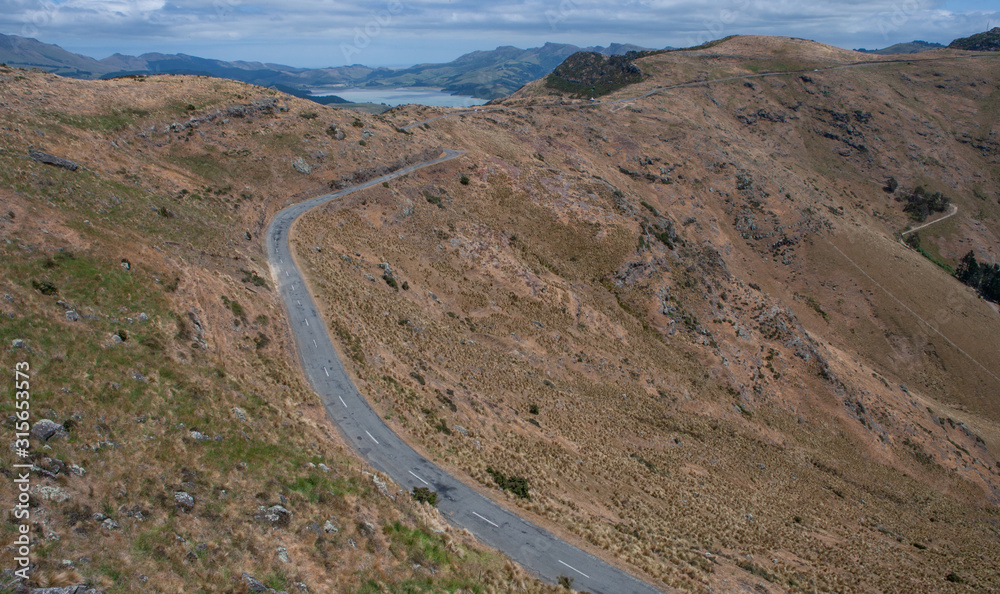 Christchurch. Cable car. Mountains. New Zealand.