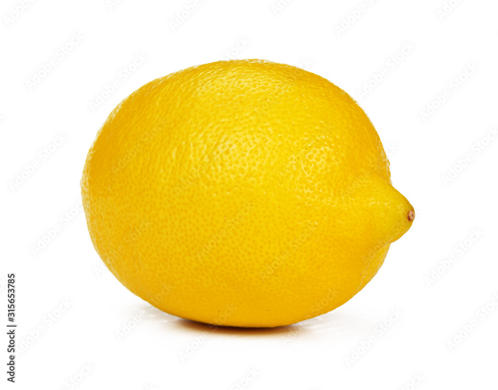 Whole lemon fruit isolated on white background Whole lemon fruit isolated on white background