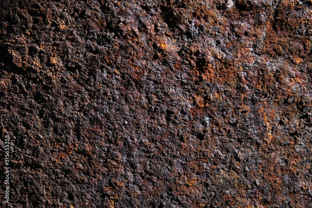 Structure of rusty iron tubes Structure of rusty iron tubes