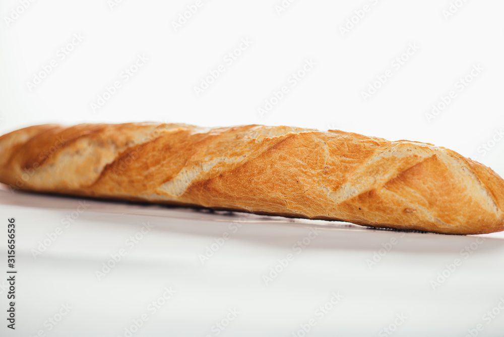 A loaf of homemade bread or baguette