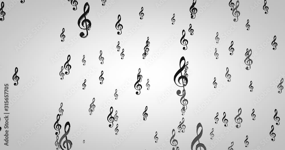 Music Notes Particles with alpha channel