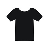 T-shirt silhouette symbol vector