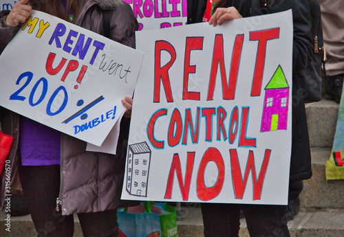 Rent Control Now (red)