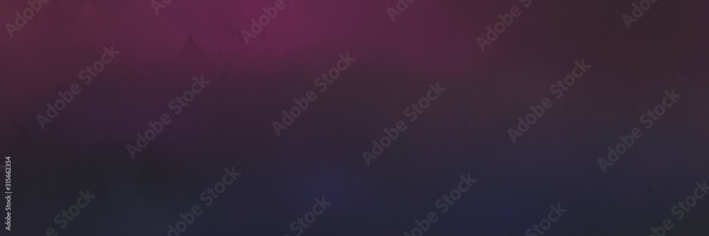 very dark blue, old mauve and dark slate gray colored vintage abstract painted header background. space for text or image