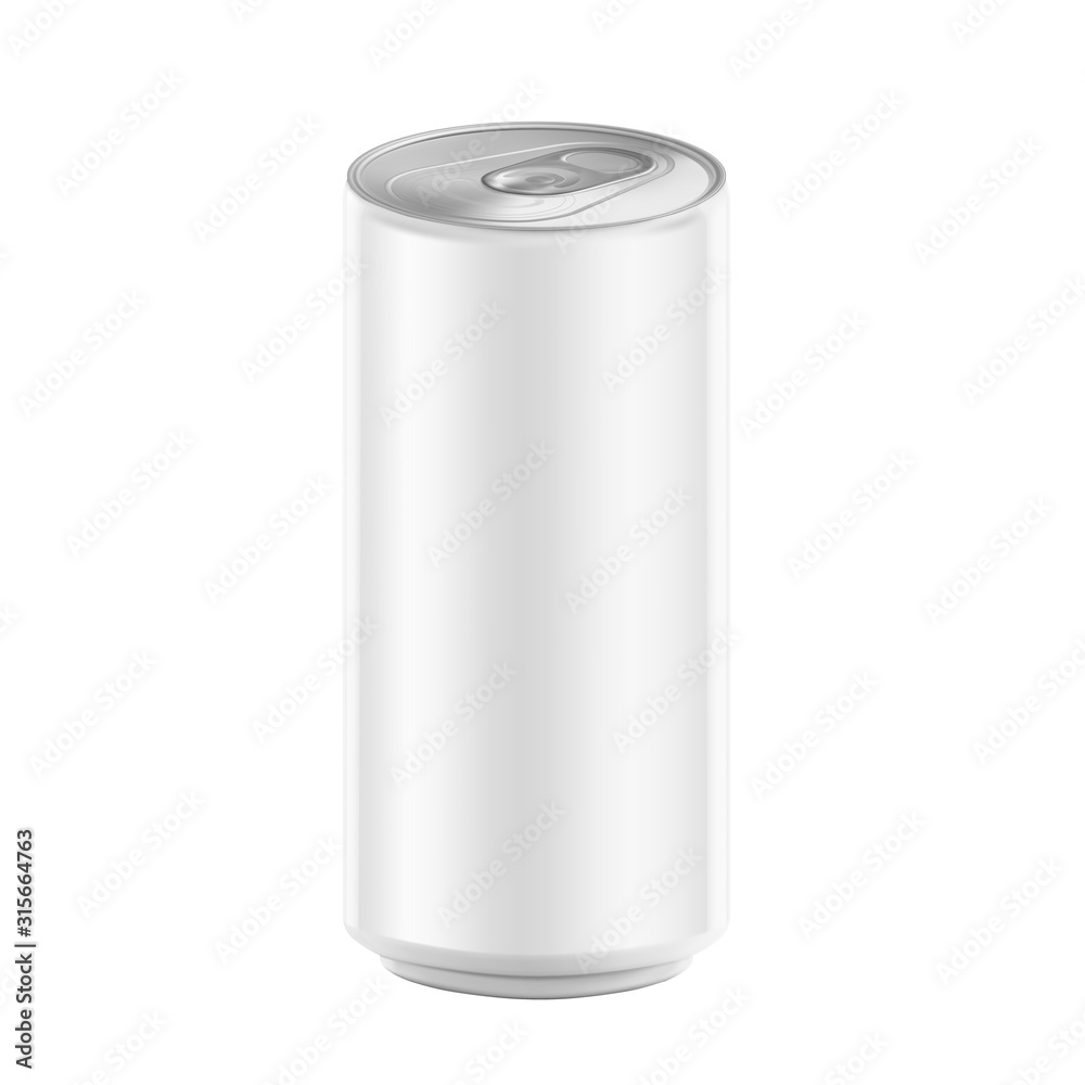 Realistic aluminum can mockup. Vector illustration isolated on white background. Can be used for beer, water, soda, energetic, etc. Easy to use for presentation your product, idea, design. EPS10. Realistic aluminum can mockup. Vector illustration isolated on white background. Can be used for beer, water, soda, energetic, etc. Easy to use for presentation your product, idea, design. EPS10.