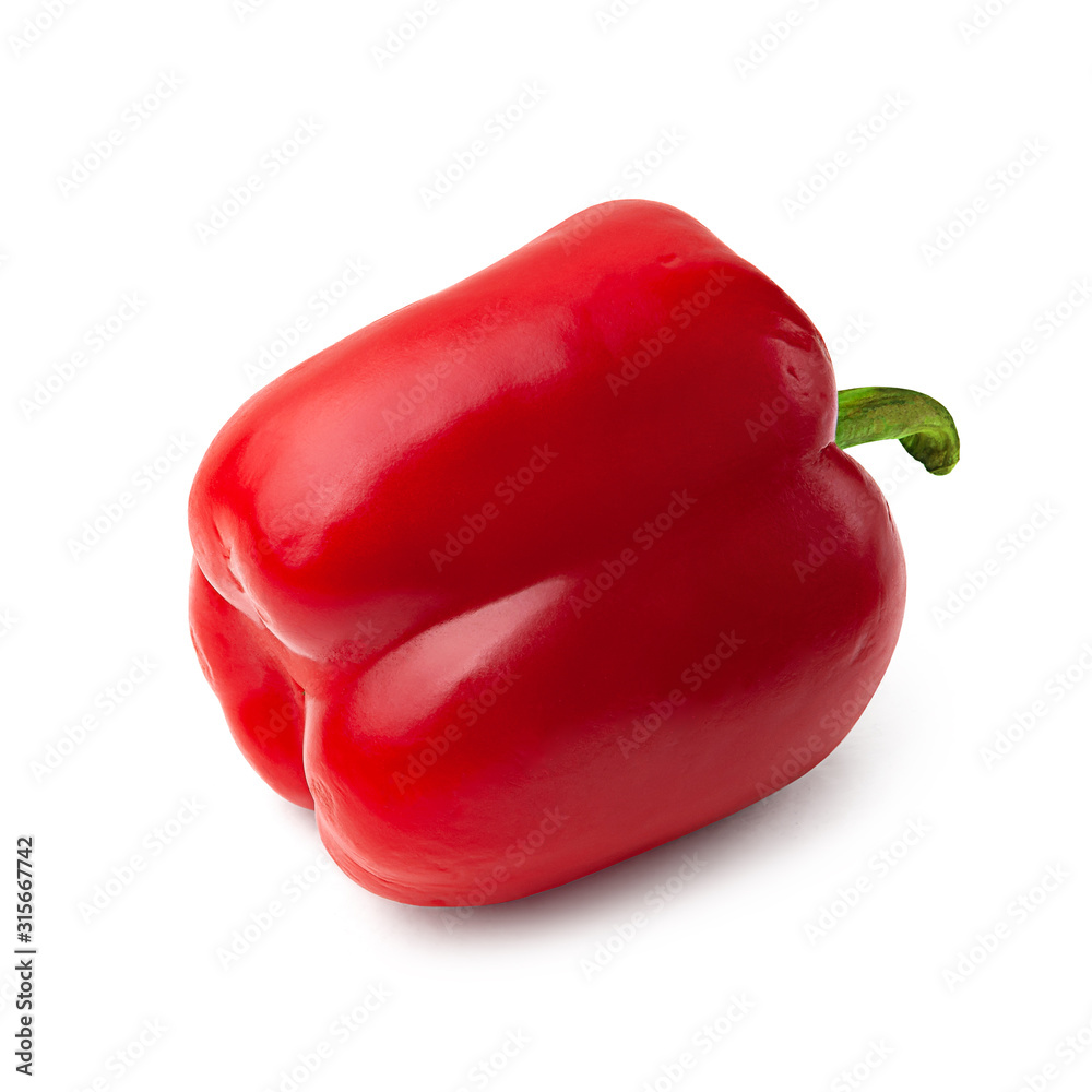 Sweet pepper. Red pepper. Bell pepper isolated on a white background. Sweet pepper. Red pepper. Bell pepper isolated on a white background.