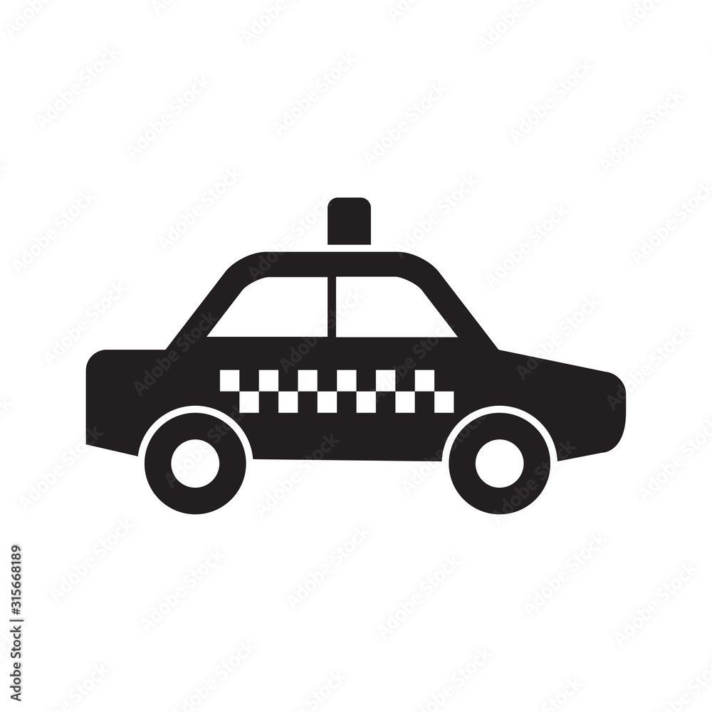 taxi icon collection, trendy style taxi icon collection, trendy style