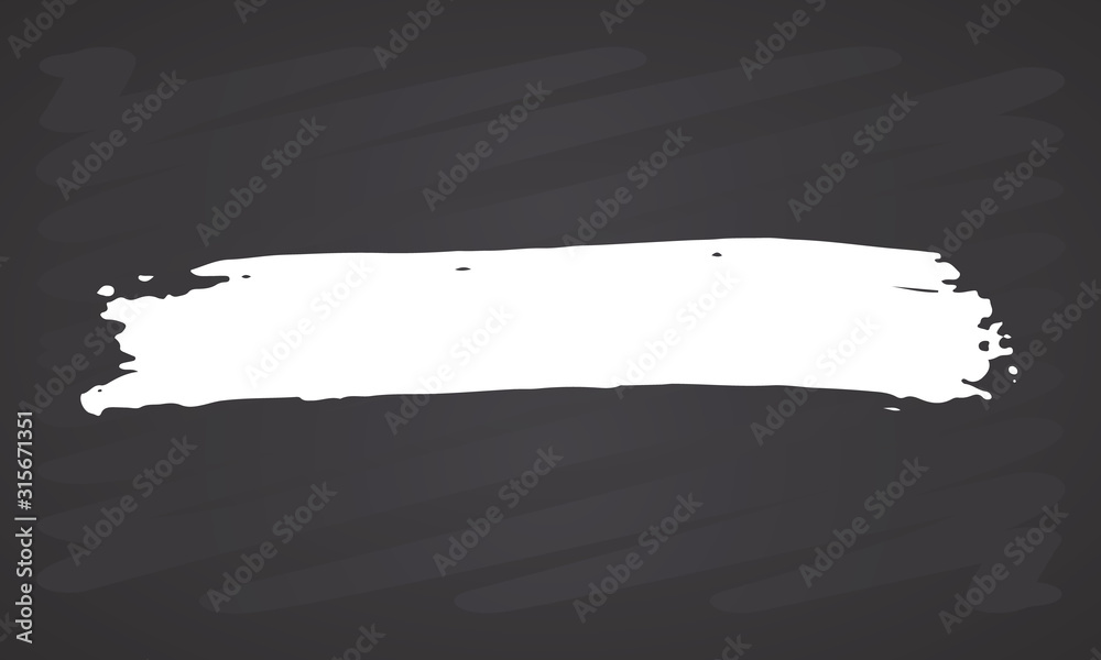 Brush stroke hand drawn grunge texture vector illustration isolated on white background