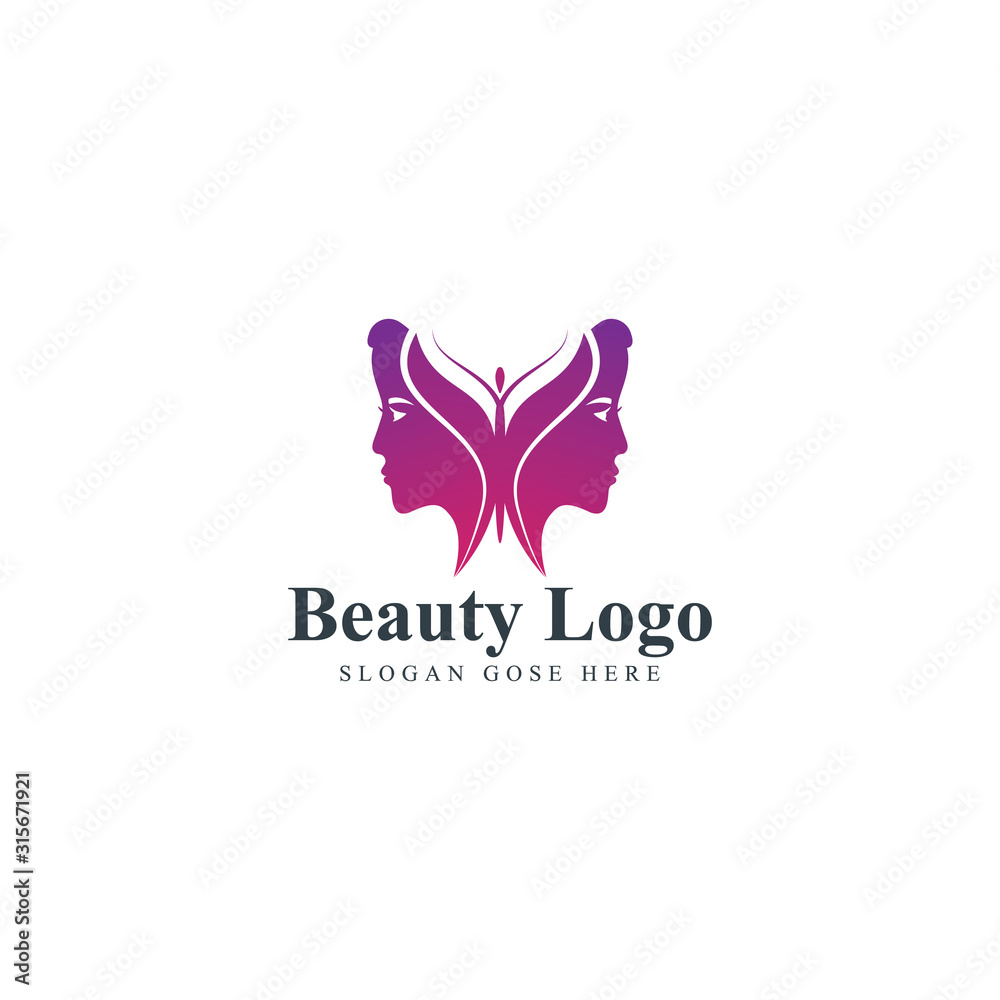 Spa and salon logo design. Cosmetics and makeup artist symbol, beauty ...
