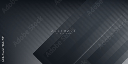  Dark black neutral abstract background for presentation design
