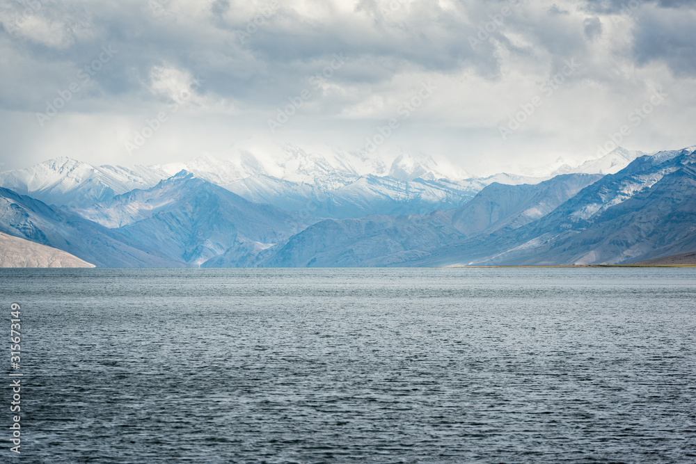 View of Tso Moriri Lake, Ladakh, india