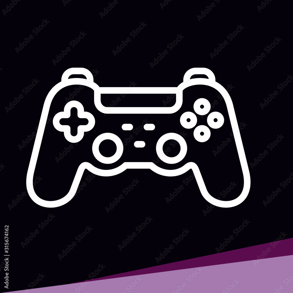 Gamepad icon. Vector. Flat design style Gamepad icon. Vector. Flat design style
