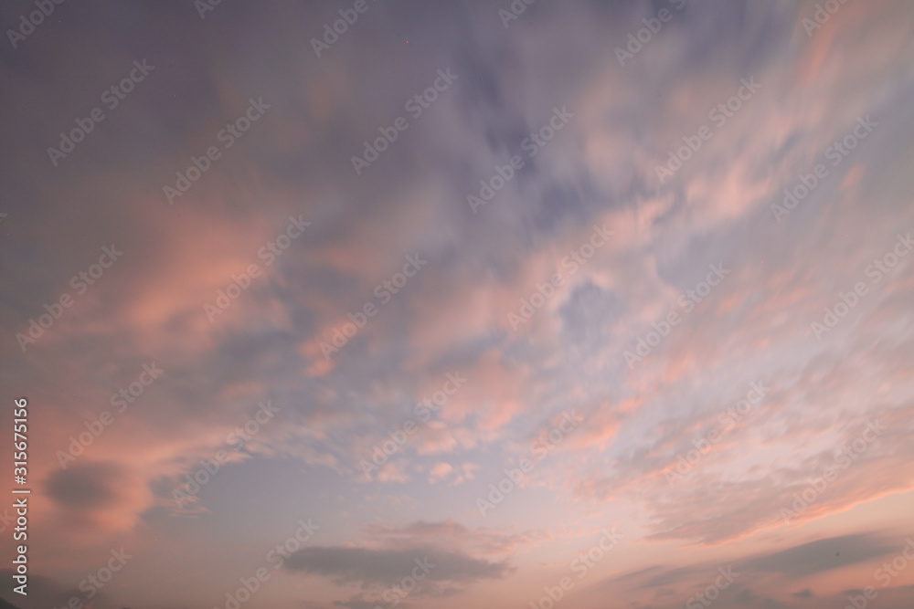 The sky and the colorful clouds during the sunset The sky and the colorful clouds during the sunset