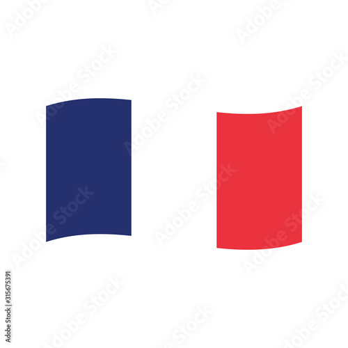 Flag of France flat vector icon isolated on a white background Free Download Flag of France flat vector icon isolated on a white background - GFXLoad