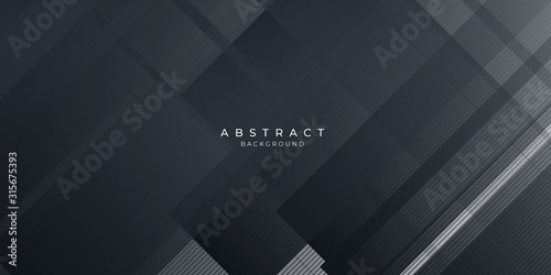  Dark black neutral abstract background for presentation design