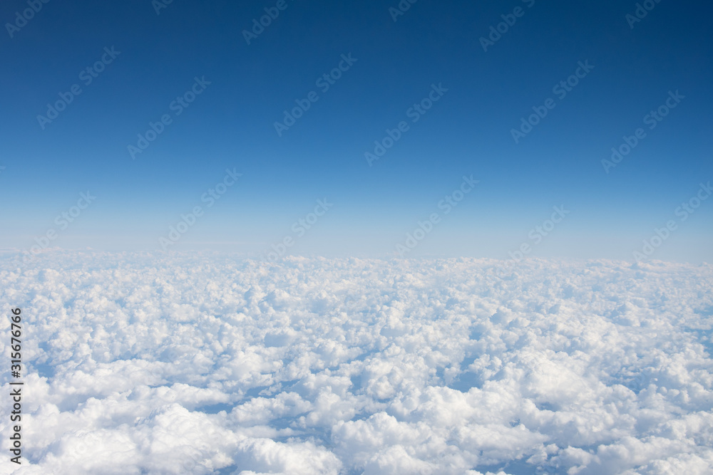 Panorama from the heights of heaven above the clouds. Panorama from the heights of heaven above the clouds.