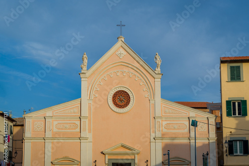 Nativita Beata Vergine Maria Church in Portoferraio, Elba island, Italy photo