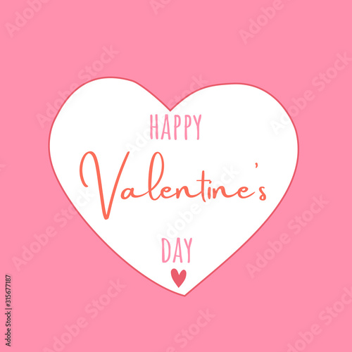 heart for a happy Valentine's day holiday