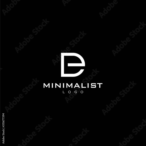 Free Download Modern logo design of letter D with white and black background - EPS10 - Vector. - GFXLoad