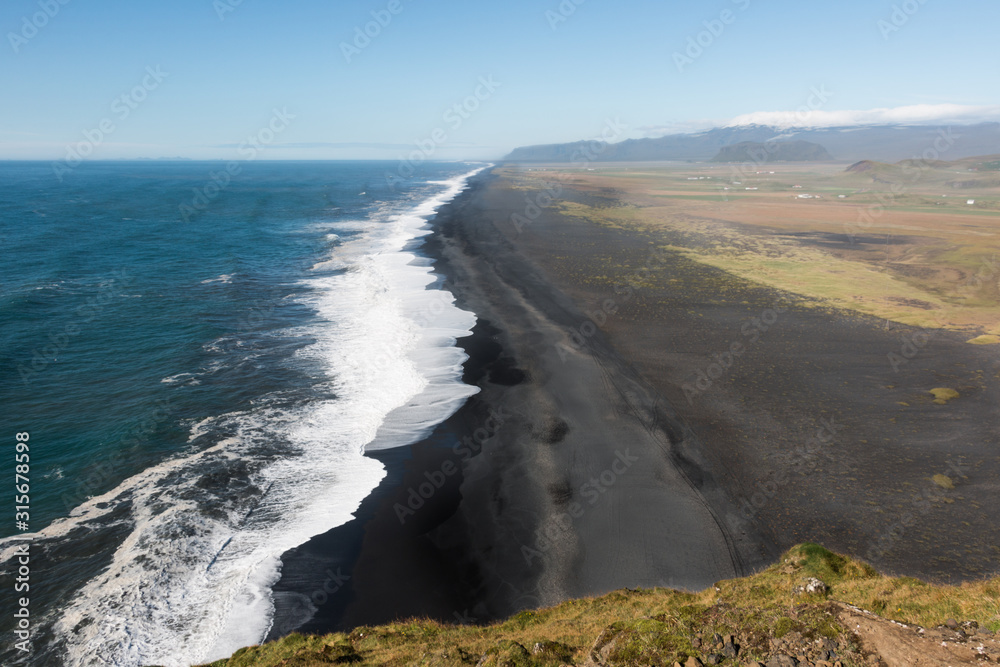 black beach in iceland black beach in iceland