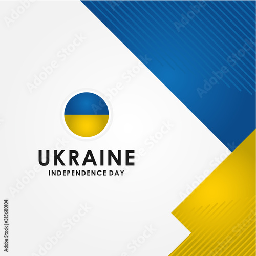 Ukraine Independence Day Vector Design For Banner or Background