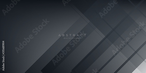  Dark black neutral abstract background for presentation design