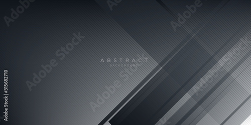  Dark black neutral abstract background for presentation design