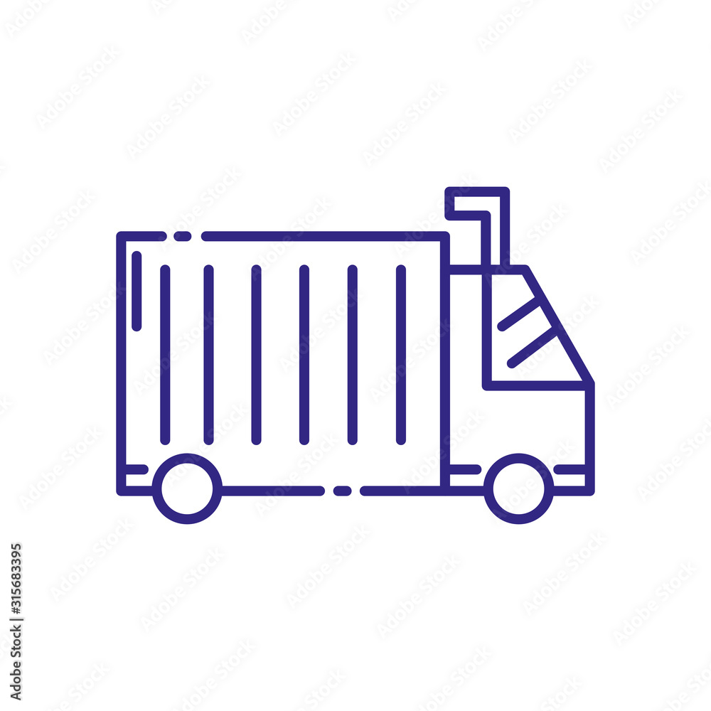 Isolated delivery truck vector design Isolated delivery truck vector design