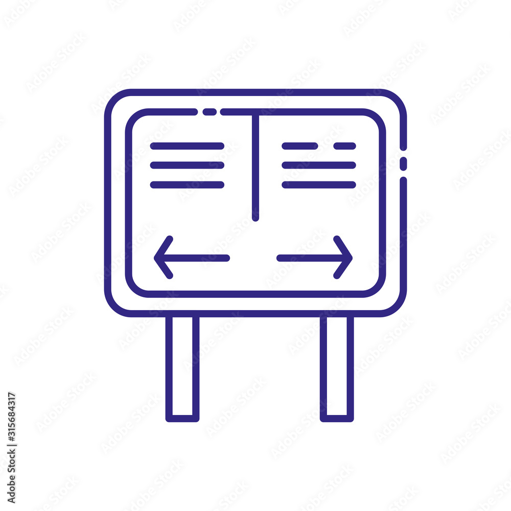 Isolated road banner vector design Isolated road banner vector design