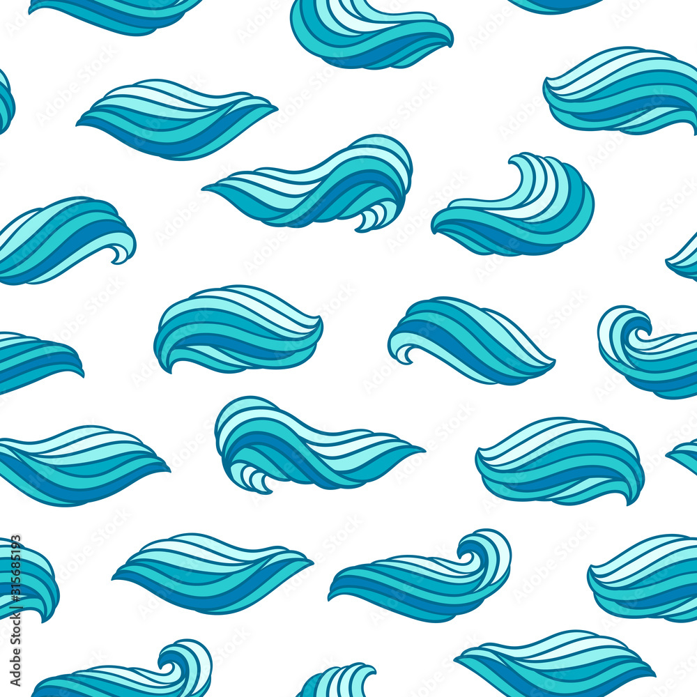 Seamless wave pattern. Background with sea, river or water texture. Seamless wave pattern. Background with sea, river or water texture.