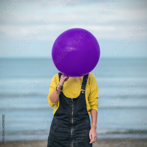 Girl and Balloon 2