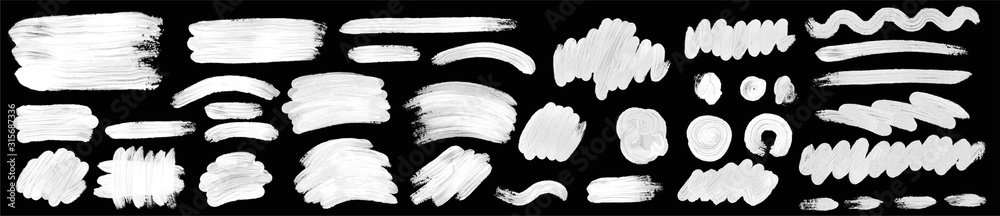 Brush paint hand drawn vector