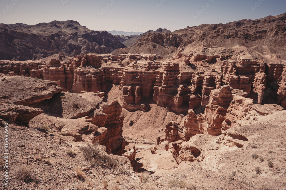 Charyn canyon landscape in Kazakhstan Charyn canyon landscape in Kazakhstan