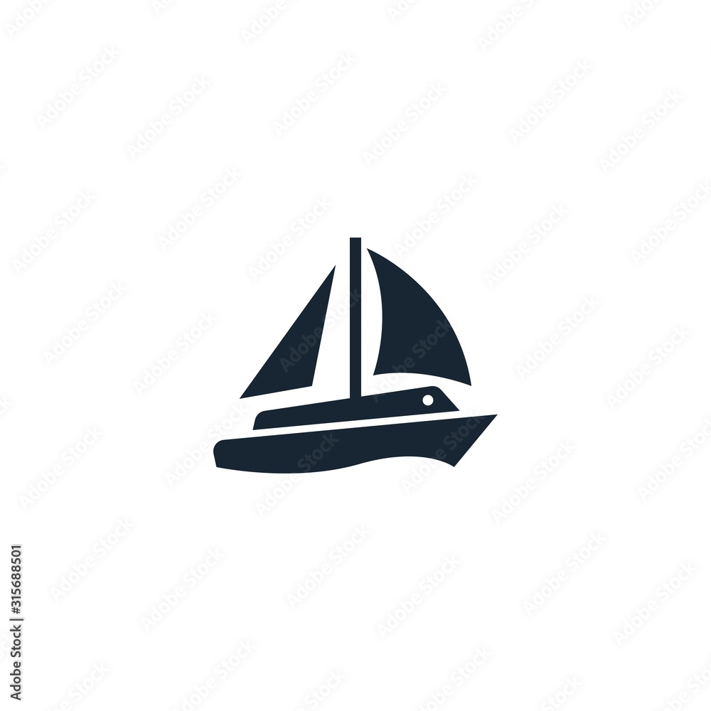 sailing creative icon. From Sport icons collection. Isolated sailing sign on white background