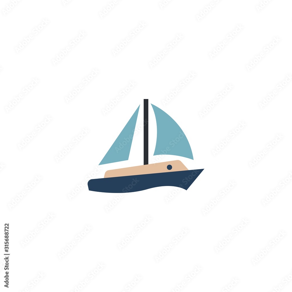 sailing creative icon. From Sport icons collection. Isolated sailing sign on white background