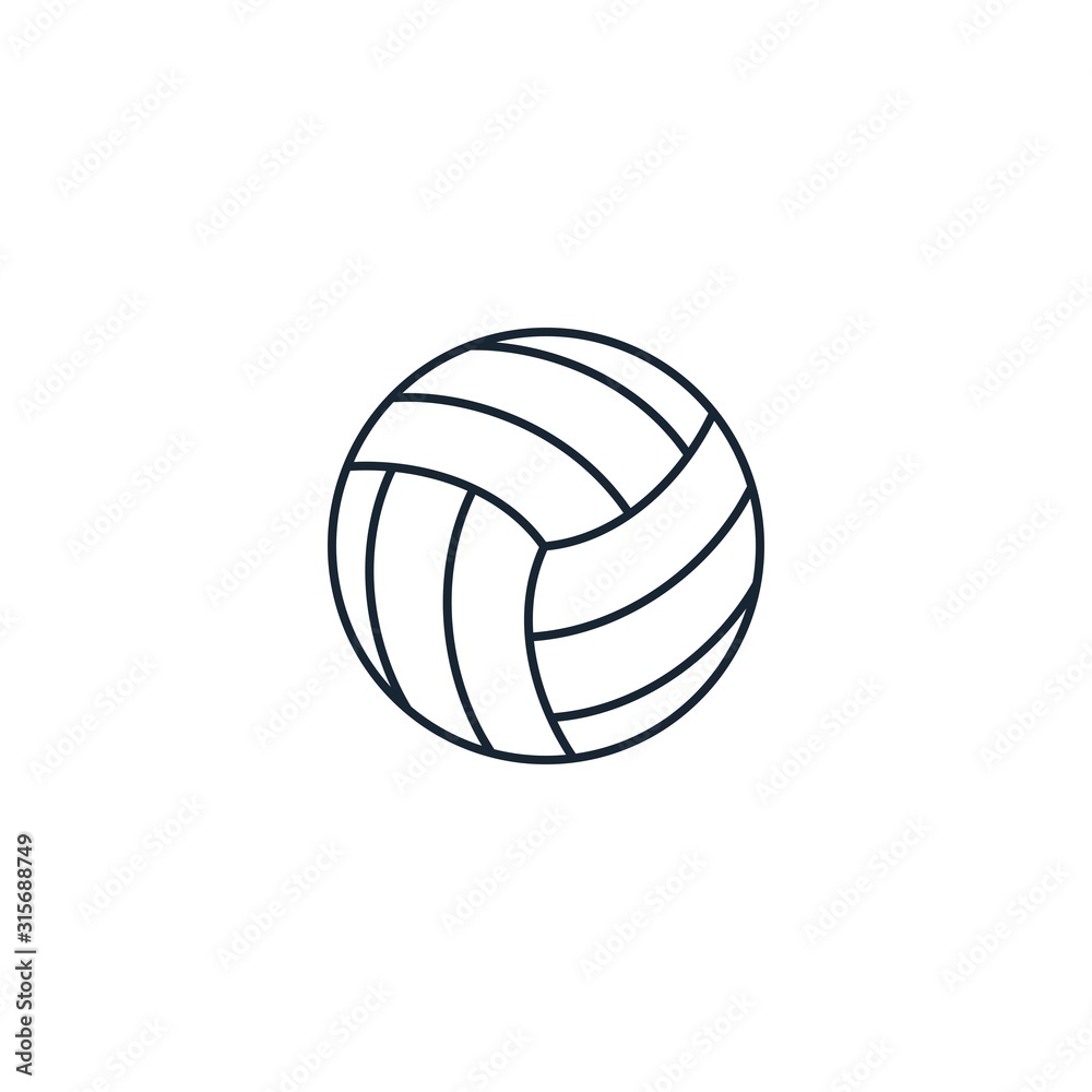 Volleyball creative icon. From Sport icons collection. Isolated Volleyball sign on white background