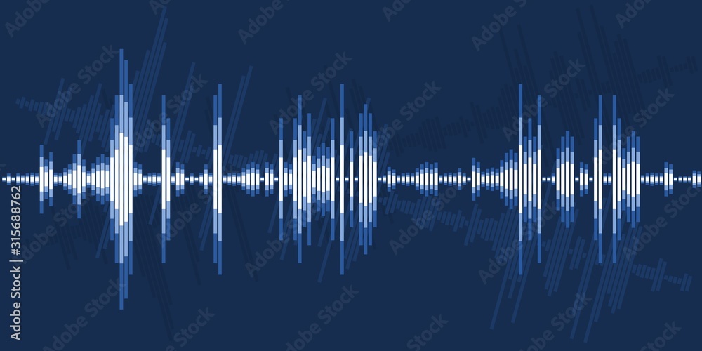 Audio sound wave graphics