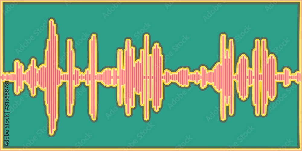 Audio sound wave Audio sound wave