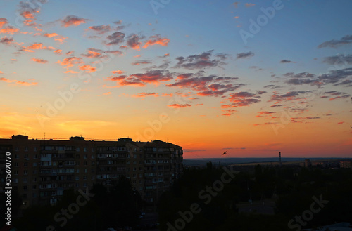sunset over city © Валерия Майборода