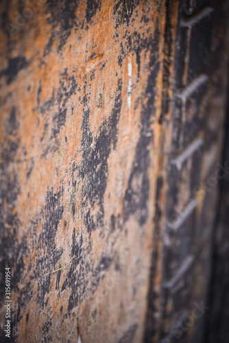 old doors close up view within the historical streets of the italian city Palermo